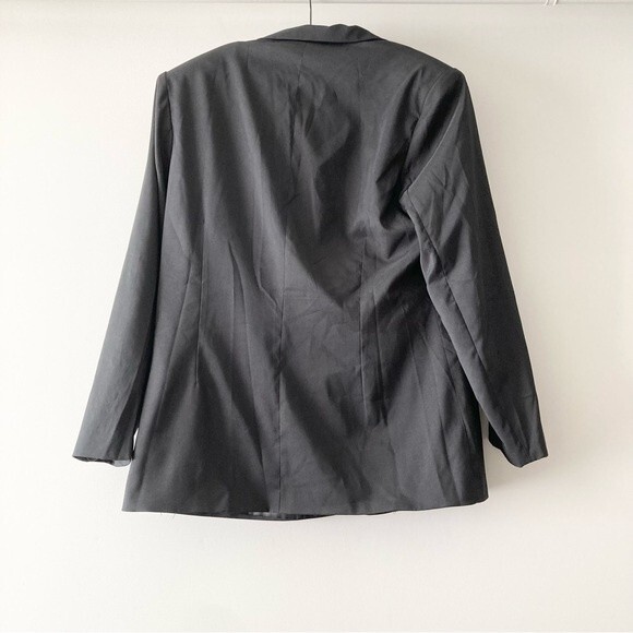 NWT Nasty Gal Love Suits You Oversized Tailored Blazer in Black Size 10 - Picture 4 of 8